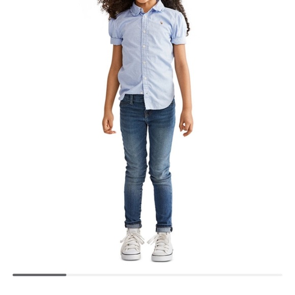 ❗️5X$30❗️ Polo Ralph Lauren Aubrie Denim Legging 4t - Picture 1 of 9